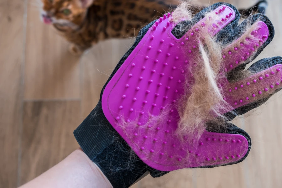 Dual-Sided Grooming Glove for Pets